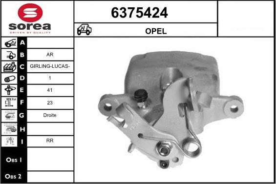 STARTCAR 6375424 - Bremžu suports autospares.lv