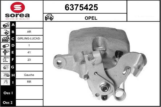 STARTCAR 6375425 - Bremžu suports autospares.lv