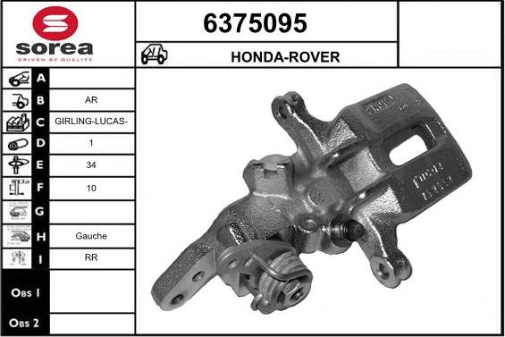 STARTCAR 6375095 - Brake Caliper www.autospares.lv