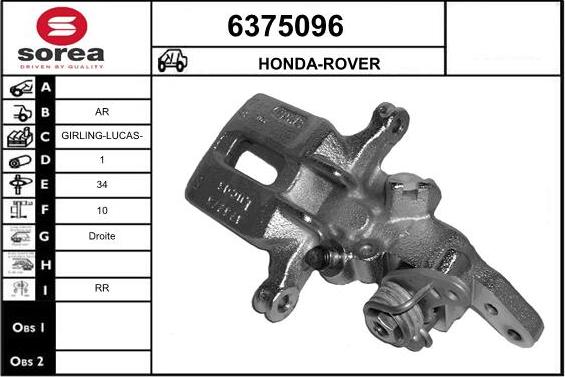 STARTCAR 6375096 - Brake Caliper www.autospares.lv