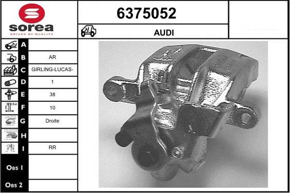 STARTCAR 6375052 - Bremžu suports autospares.lv