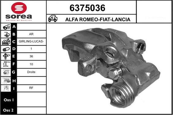 STARTCAR 6375036 - Bremžu suports www.autospares.lv