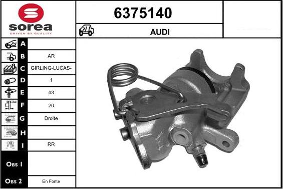 STARTCAR 6375140 - Bremžu suports autospares.lv