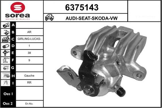 STARTCAR 6375143 - Bremžu suports www.autospares.lv