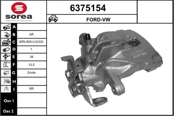 STARTCAR 6375154 - Bremžu suports autospares.lv