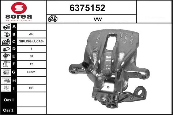 STARTCAR 6375152 - Bremžu suports autospares.lv