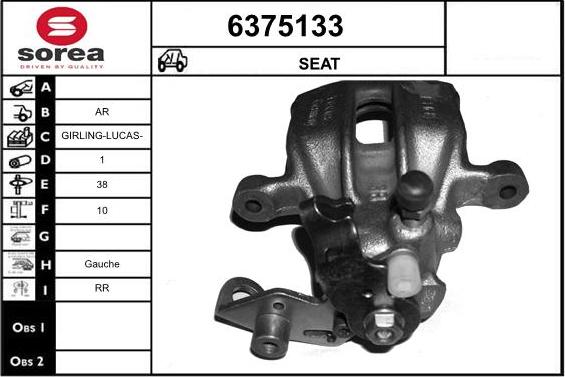 STARTCAR 6375133 - Тормозной суппорт www.autospares.lv