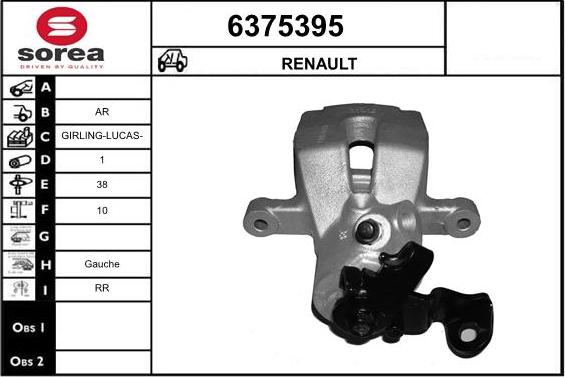 STARTCAR 6375395 - Тормозной суппорт www.autospares.lv