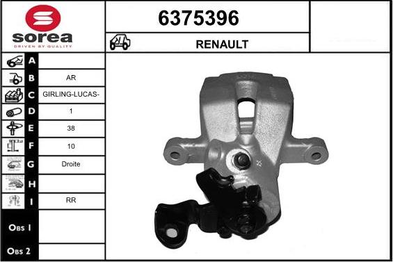 STARTCAR 6375396 - Brake Caliper www.autospares.lv