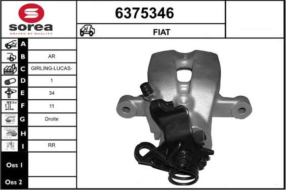 STARTCAR 6375346 - Тормозной суппорт www.autospares.lv