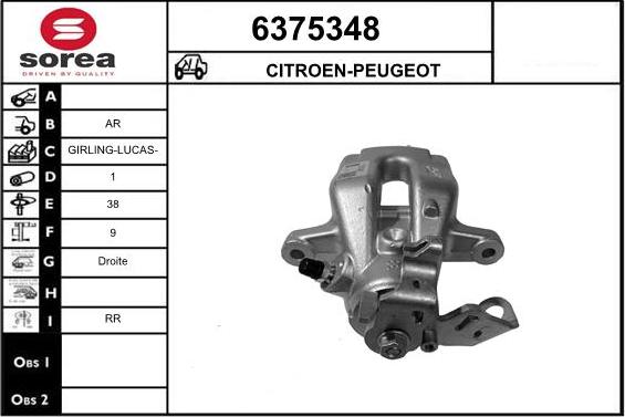 STARTCAR 6375348 - Bremžu suports autospares.lv