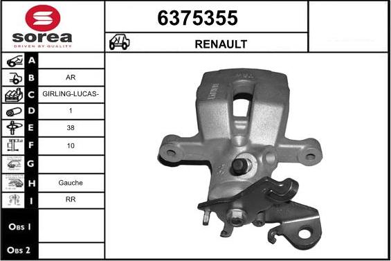 STARTCAR 6375355 - Тормозной суппорт www.autospares.lv