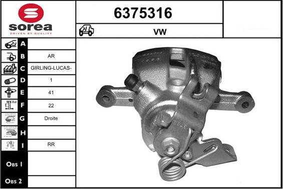 STARTCAR 6375316 - Тормозной суппорт www.autospares.lv