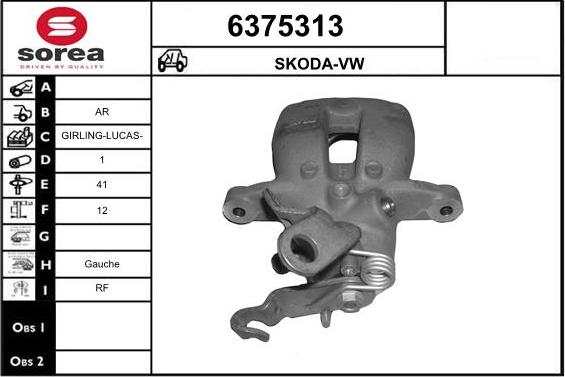 STARTCAR 6375313 - Bremžu suports autospares.lv