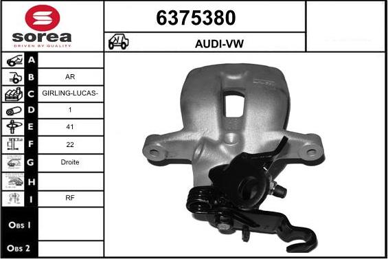 STARTCAR 6375380 - Bremžu suports www.autospares.lv