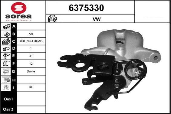 STARTCAR 6375330 - Bremžu suports autospares.lv