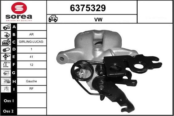 STARTCAR 6375329 - Тормозной суппорт www.autospares.lv