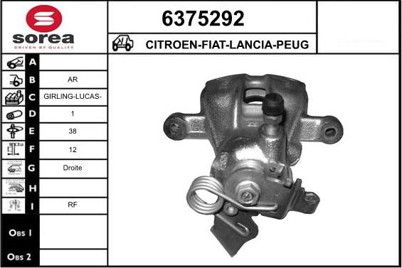 STARTCAR 6375292 - Brake Caliper www.autospares.lv