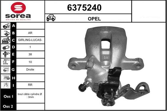 STARTCAR 6375240 - Bremžu suports www.autospares.lv