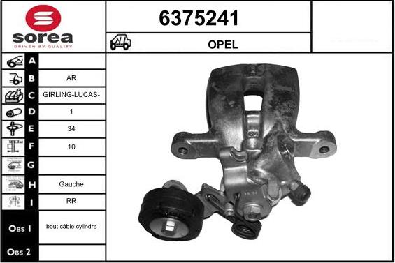 STARTCAR 6375241 - Bremžu suports autospares.lv