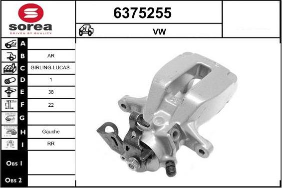 STARTCAR 6375255 - Bremžu suports www.autospares.lv