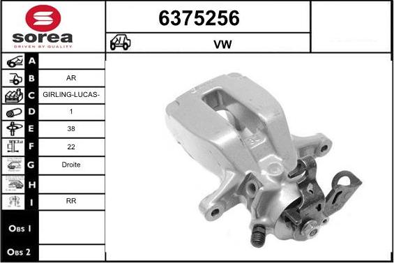 STARTCAR 6375256 - Тормозной суппорт www.autospares.lv