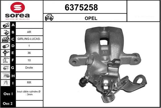 STARTCAR 6375258 - Тормозной суппорт www.autospares.lv