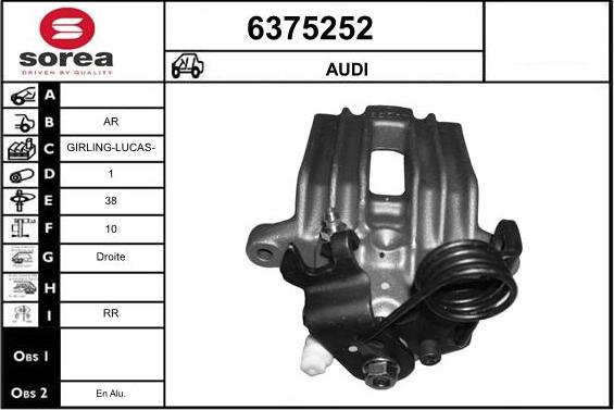 STARTCAR 6375252 - Bremžu suports www.autospares.lv