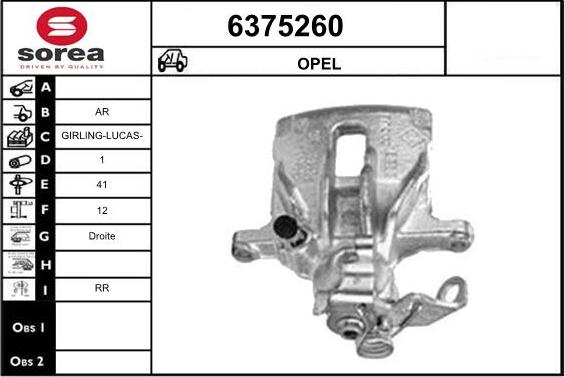 STARTCAR 6375260 - Bremžu suports www.autospares.lv