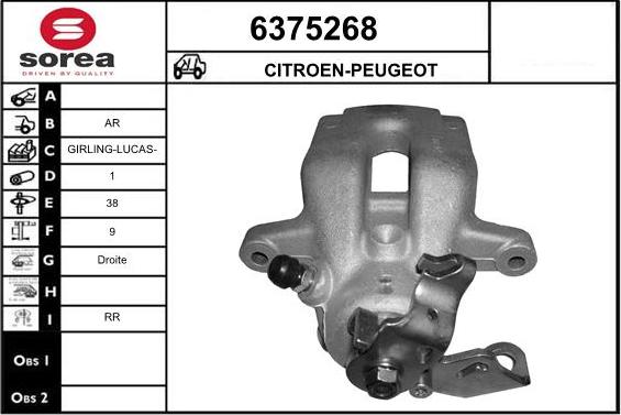 STARTCAR 6375268 - Bremžu suports www.autospares.lv