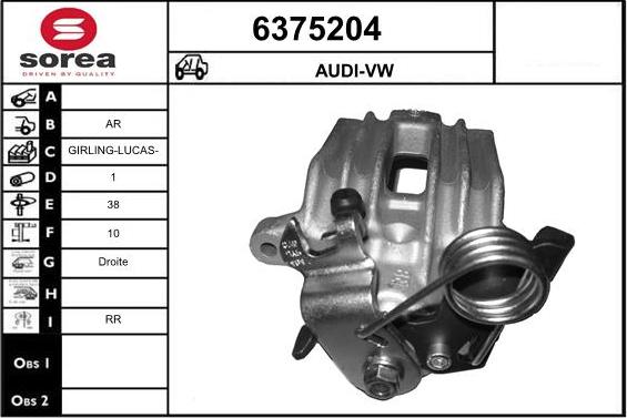 STARTCAR 6375204 - Bremžu suports www.autospares.lv