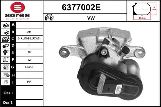 STARTCAR 6377002E - Тормозной суппорт www.autospares.lv