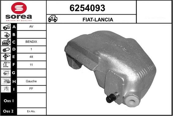 STARTCAR 6254093 - Bremžu suports autospares.lv