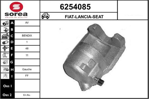 STARTCAR 6254085 - Bremžu suports autospares.lv