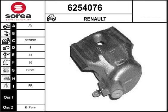 STARTCAR 6254076 - Тормозной суппорт www.autospares.lv