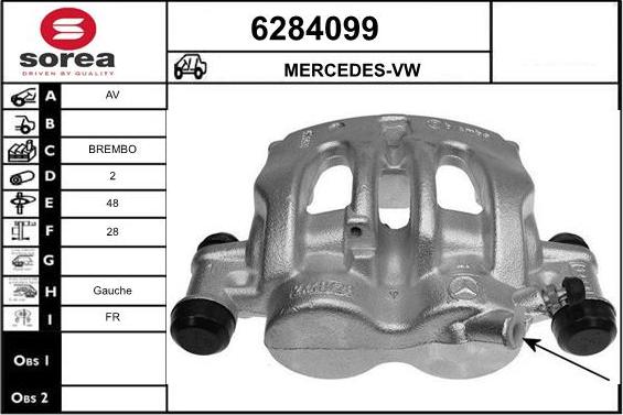 STARTCAR 6284099 - Bremžu suports autospares.lv