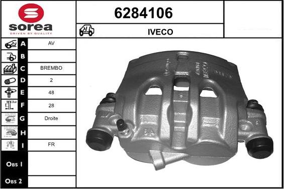 STARTCAR 6284106 - Bremžu suports autospares.lv