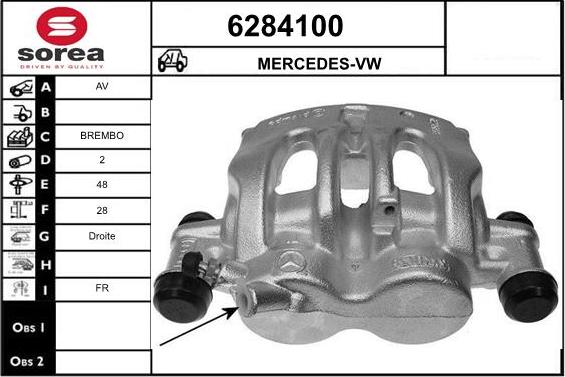 STARTCAR 6284100 - Bremžu suports autospares.lv