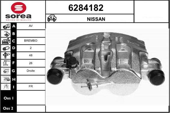 STARTCAR 6284182 - Bremžu suports autospares.lv