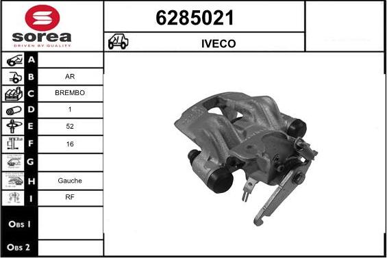 STARTCAR 6285021 - Bremžu suports www.autospares.lv