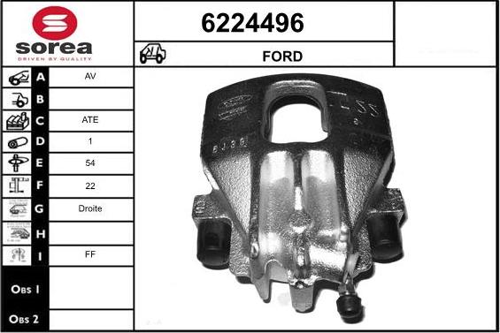 STARTCAR 6224496 - Bremžu suports www.autospares.lv