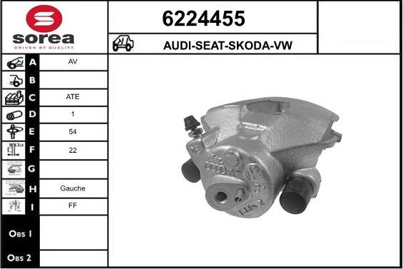 STARTCAR 6224455 - Тормозной суппорт www.autospares.lv