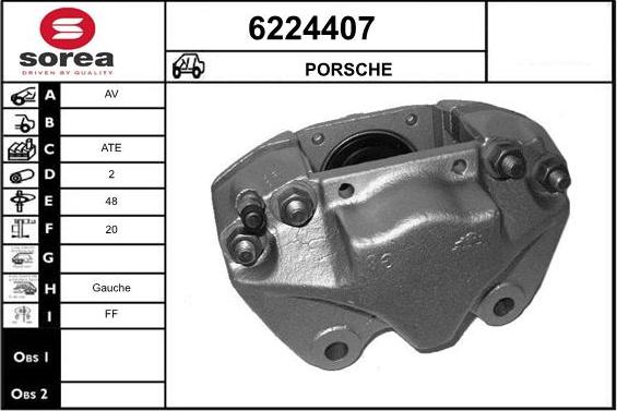 STARTCAR 6224407 - Тормозной суппорт www.autospares.lv