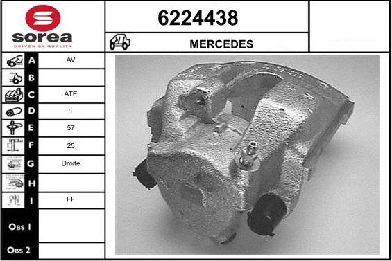 STARTCAR 6224438 - Тормозной суппорт www.autospares.lv