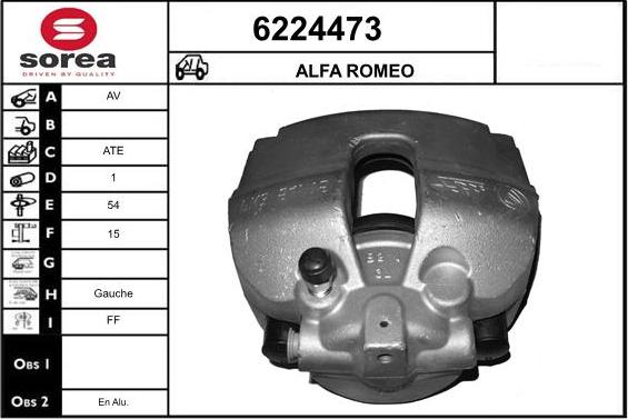 STARTCAR 6224473 - Bremžu suports autospares.lv