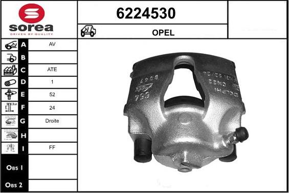 STARTCAR 6224530 - Bremžu suports autospares.lv