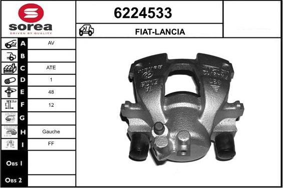 STARTCAR 6224533 - Bremžu suports autospares.lv