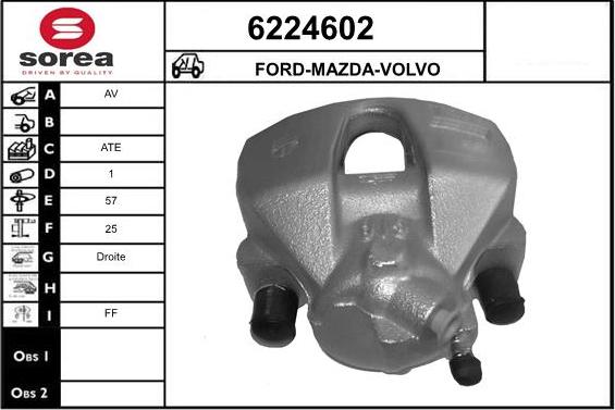 STARTCAR 6224602 - Bremžu suports autospares.lv