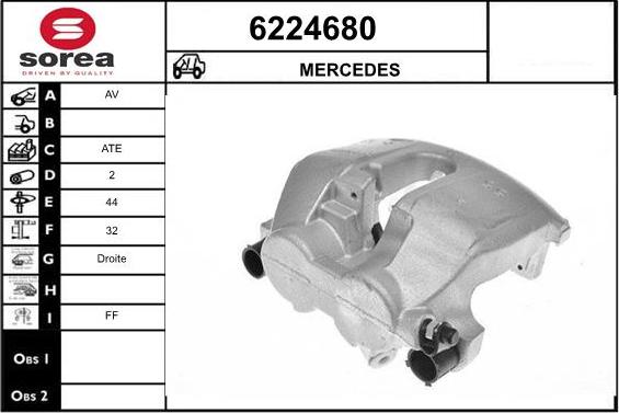 STARTCAR 6224680 - Bremžu suports autospares.lv