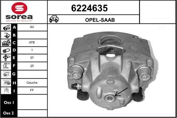 STARTCAR 6224635 - Bremžu suports autospares.lv